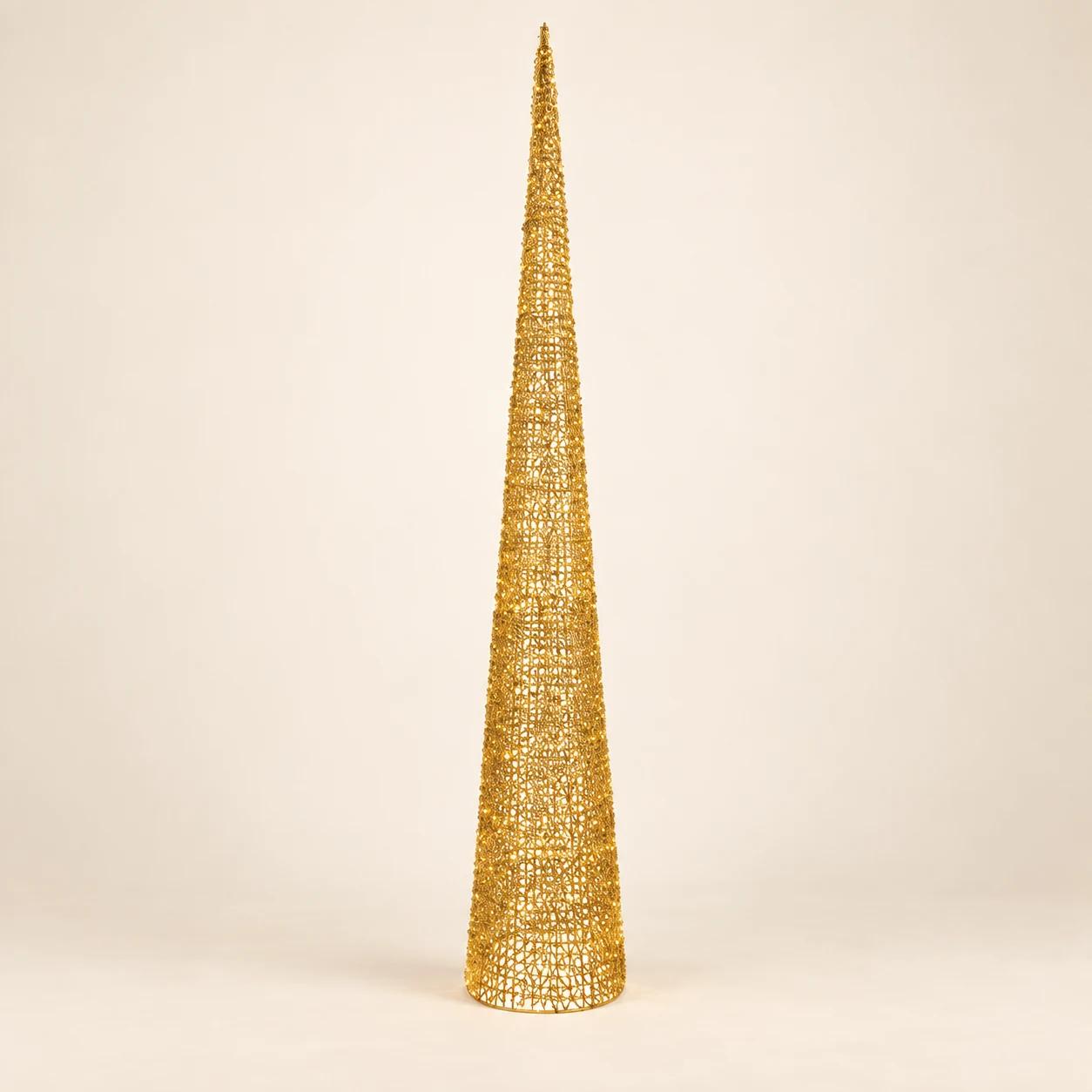 Maxi Stożek Choinka Świetlna 3200 LED 280cm – Ciepła Biel (Twinkle / Flash)