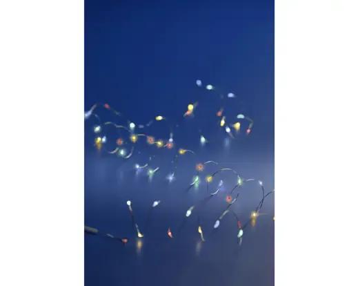 Lampki Choinkowe Druciki 60 Micro LED Wielokolorowe 2,95m na Baterie
