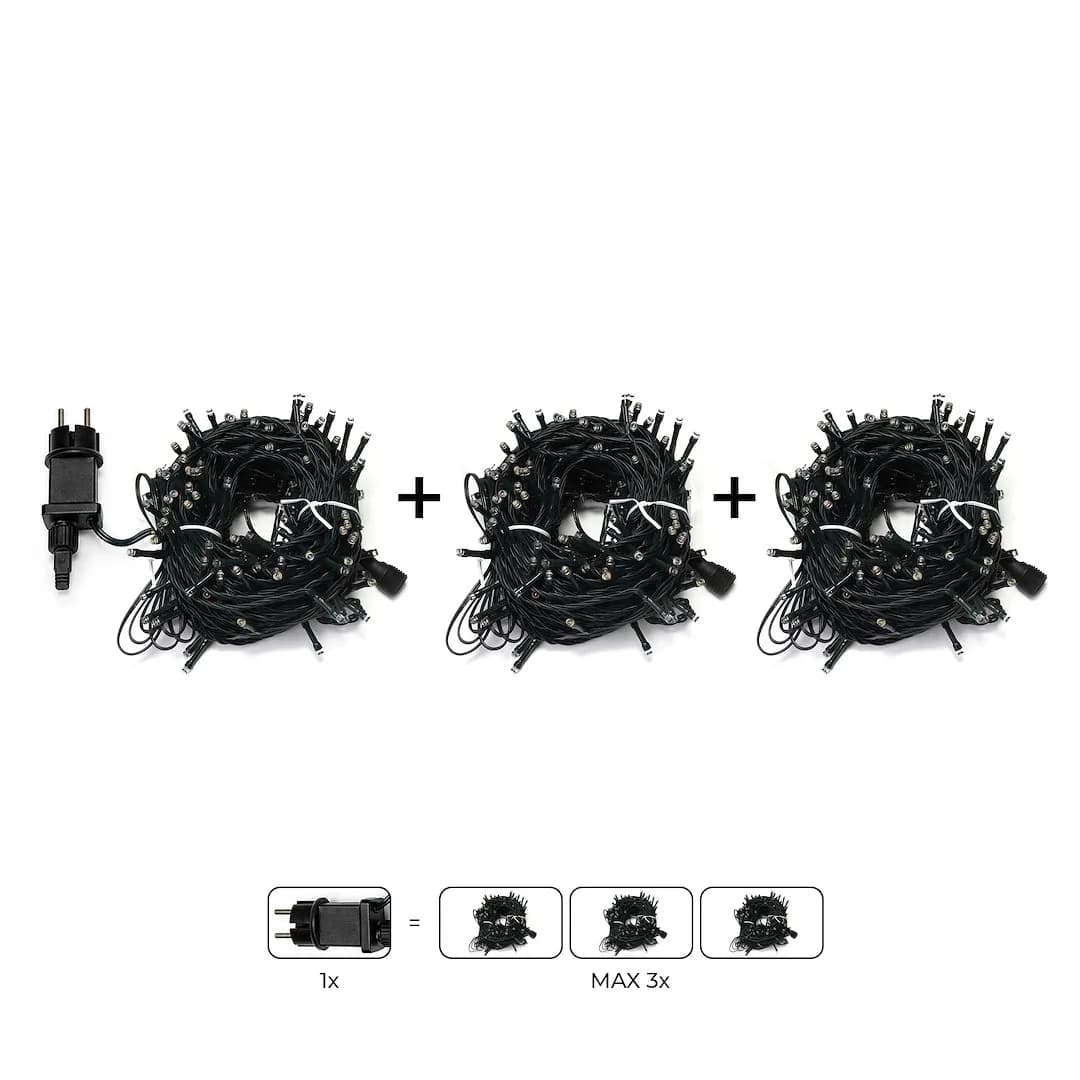 LAMPKI CHOINKOWE 2w1 LED ŁAŃCUCH ŚWIETLNY MULTI-BARWA (2000K - 6000K)