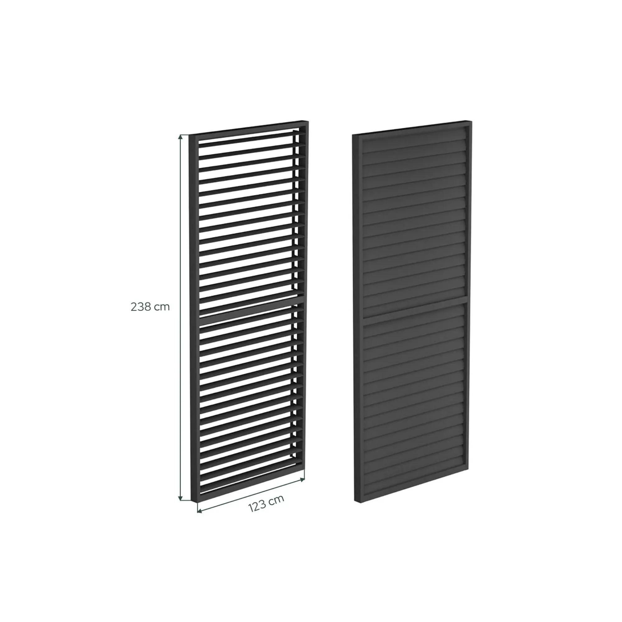 Panel żaluzjowy (R) LUXE 123x238cm do 4m antracyt - zdjęcie 3