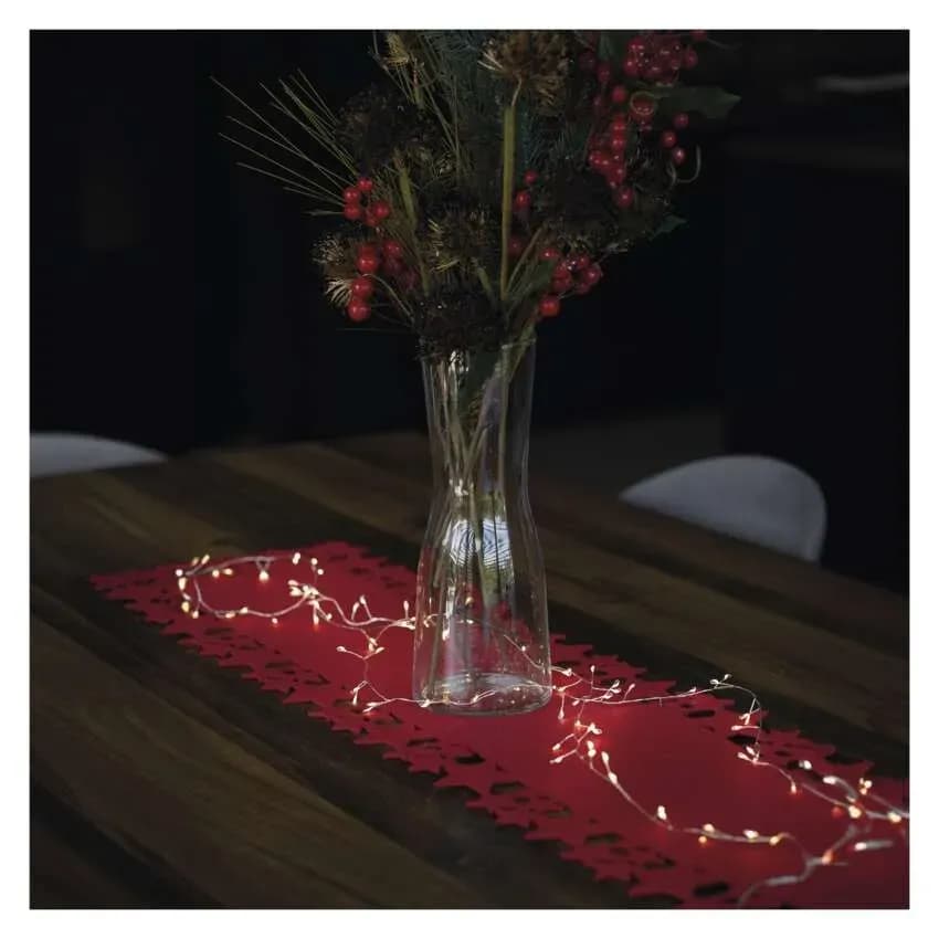 EMOS 100 LED LAMPKI CHOINKOWE NANO CLUSTER JEŻYK 2,4m TIMER CIEPŁA BIEL D3FW01