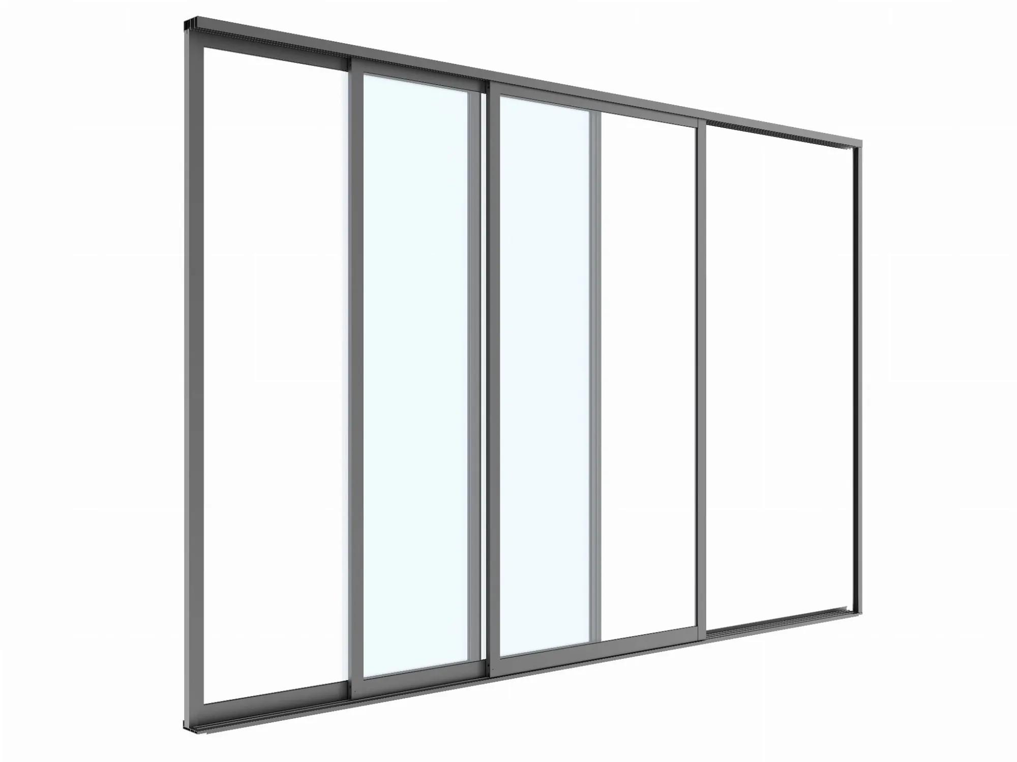 Drzwi przesuwne S8 LUXE 270x238cm do 3m antracyt - zdjęcie 9