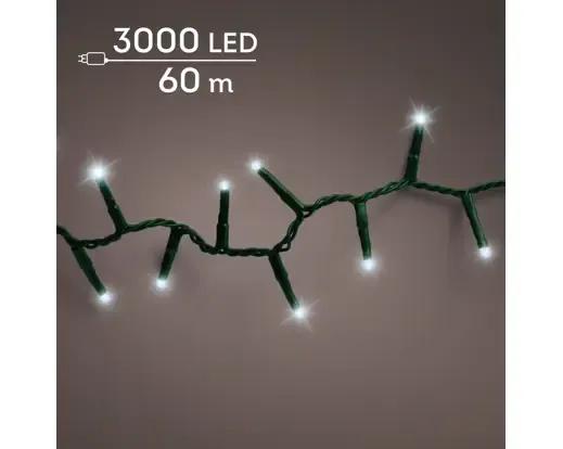 Lampki Choinkowe 3000 LED Lumineo Compact 60m Zimna Biel (Cool White)