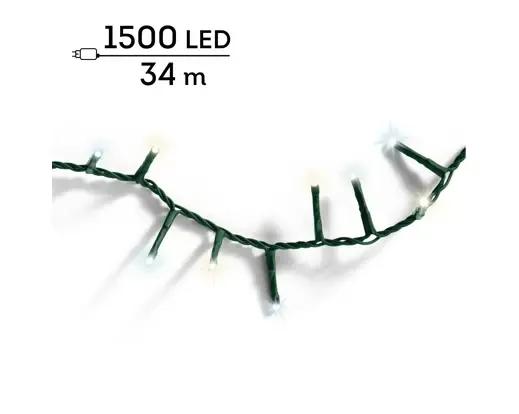 Lampki Choinkowe Lumineo Compact 1500 LED 34m Ciepła/Zimna Biel Timer IP44