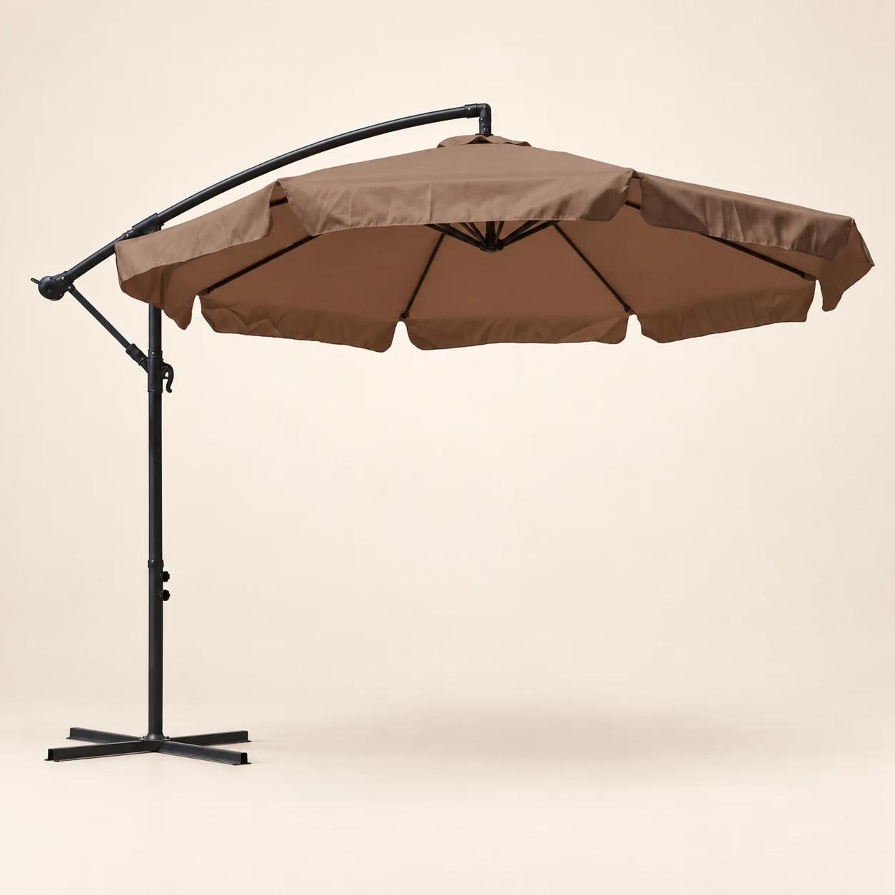 Parasol ogrodowy Czapla brązowy