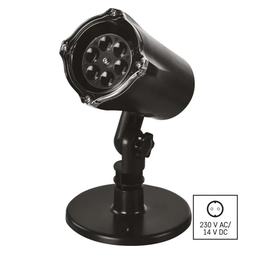 EMOS Projektor Dekoracyjny LED Zewnętrzny DCPC02 Płatki Śniegu (Zimna Biel)