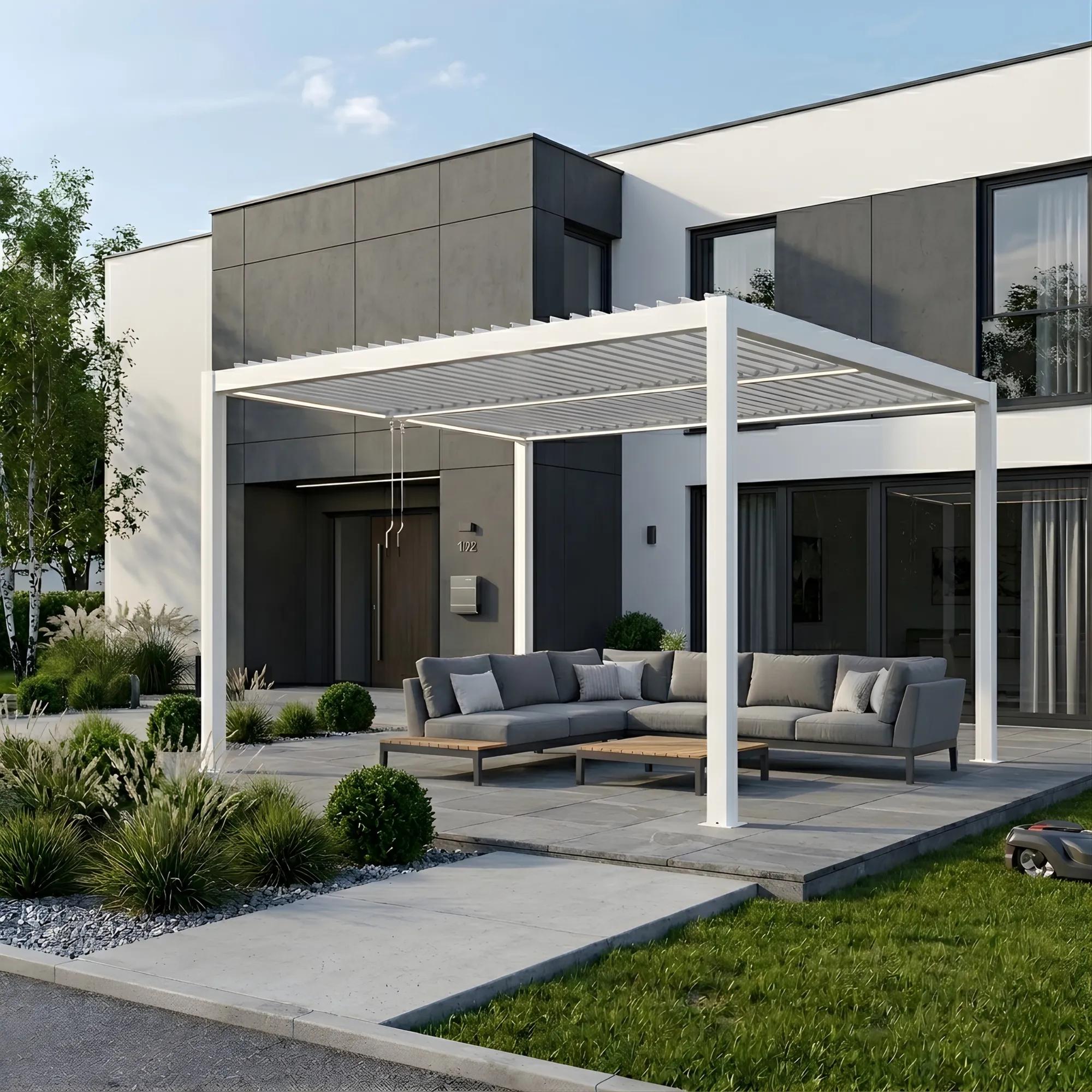 Pergola LUXE 3x4x2.5m biała z LED - zdjęcie 2