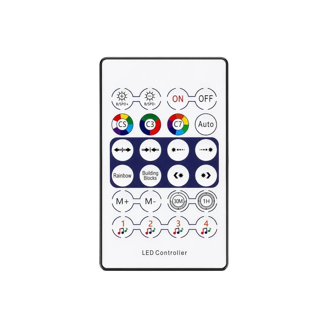INTELIGENTNA CHOINKA LED SMART APP – 1.8M 269 LED RGB + CIEPŁA / ZIMNA BIEL IP44 (CZARNA)