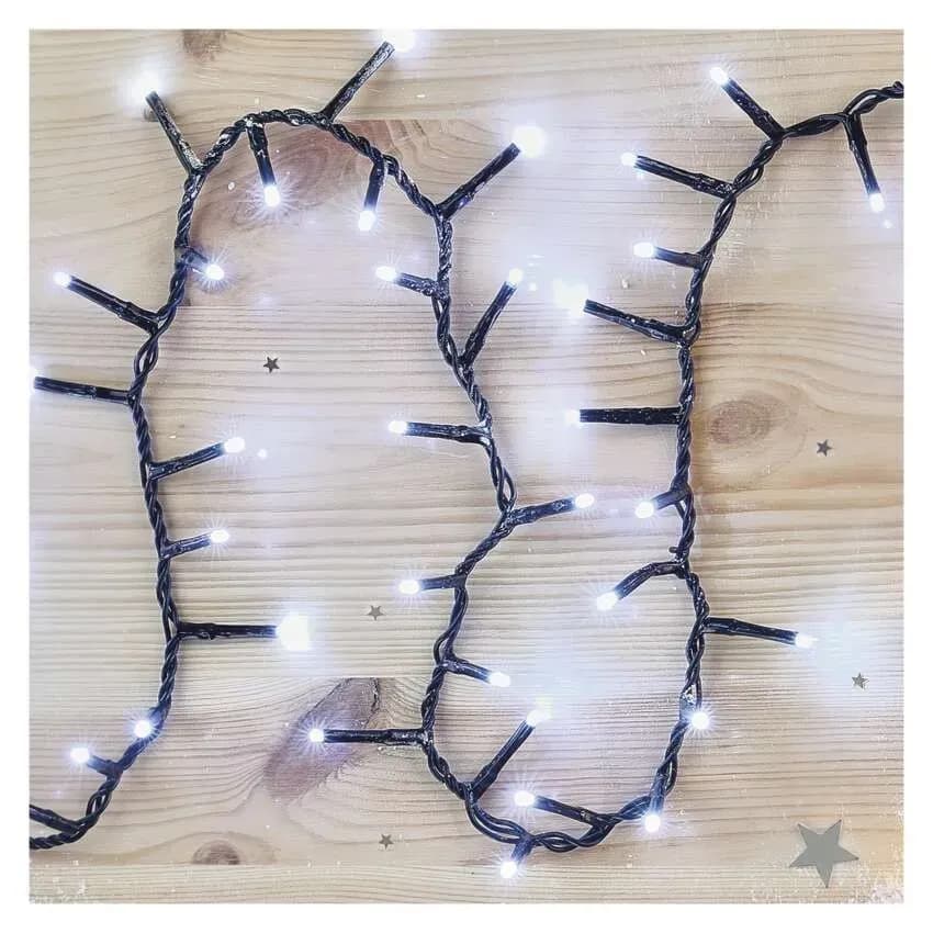 EMOS Łańcuch Choinkowy CLUSTER Jeżyk 400 LED 8m (Zimna Biel)