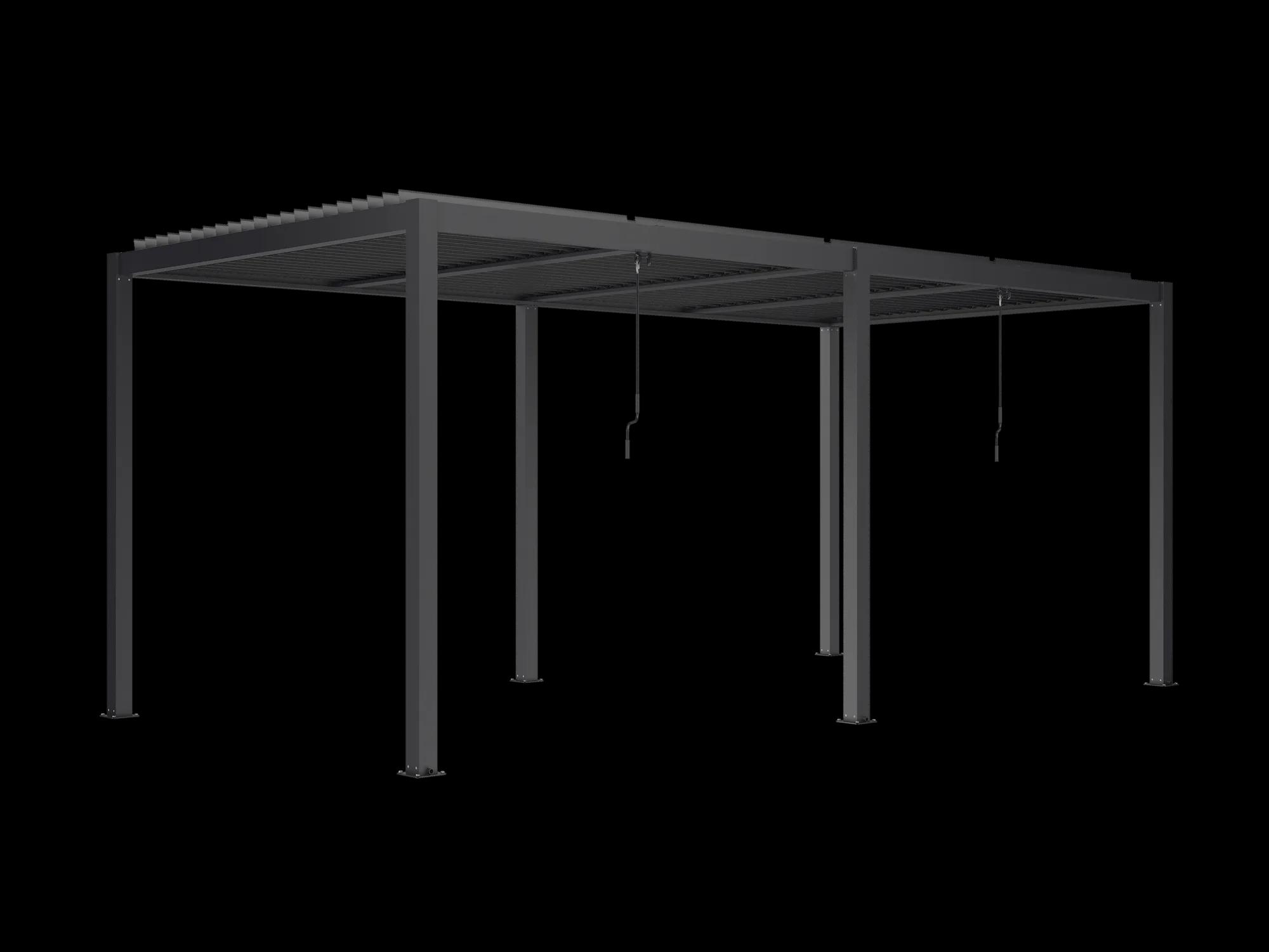 Pergola tarasowa Luxe 5.8 x 4 m antracytowa z LED - zdjęcie 9