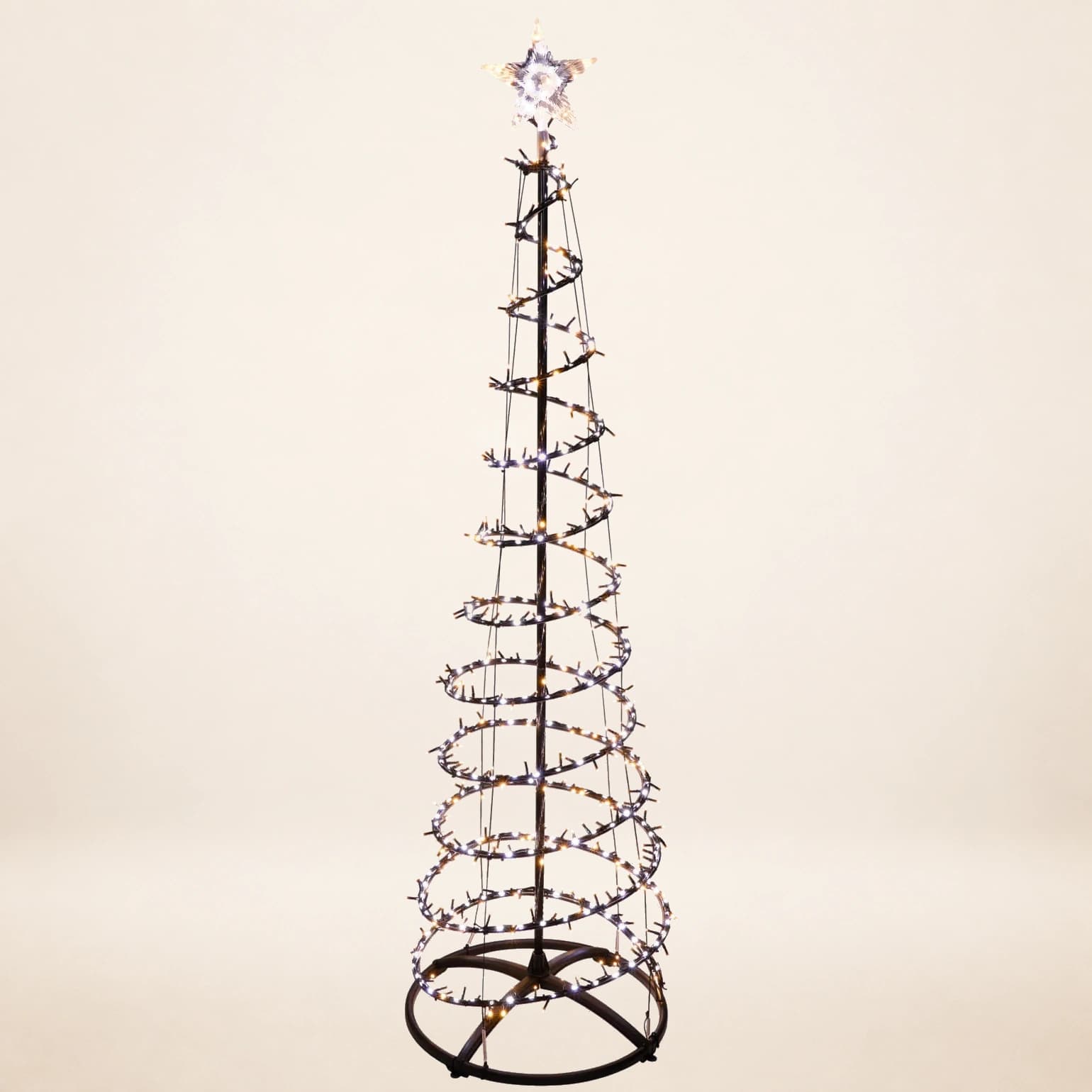 CHOINKA STELAŻ LED WODOSPAD 210 cm – GIGANTYCZNA DEKORACJA 756 DIOD Z TIMEREM