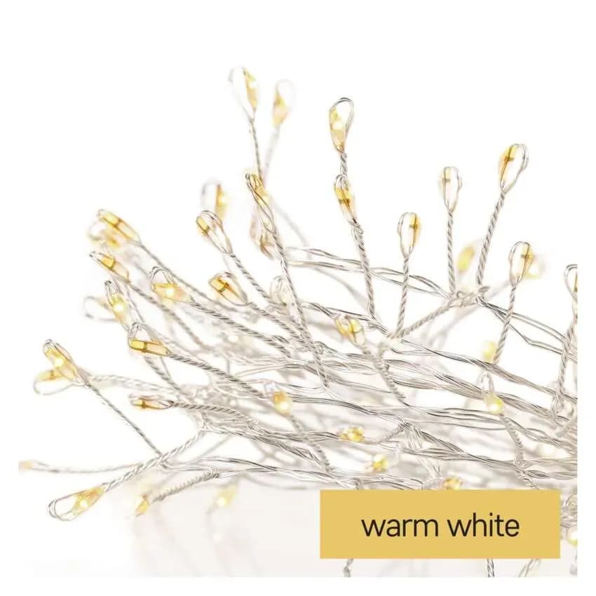 EMOS 100 LED LAMPKI CHOINKOWE NANO CLUSTER JEŻYK 2,4m TIMER CIEPŁA BIEL D3FW01