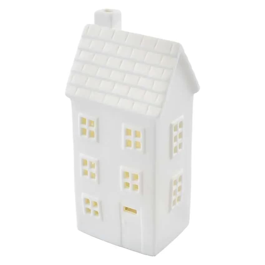 Domek Ceramiczny Świąteczny EMOS DCLW36 – 16 cm, 1x LED, Ciepła Biel (z Timerem)