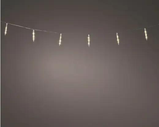 Sople Świetlne 3D Icicle Snowing 8 Sopli 2,8m – Ciepła Biel z Efektem Padającego Śniegu