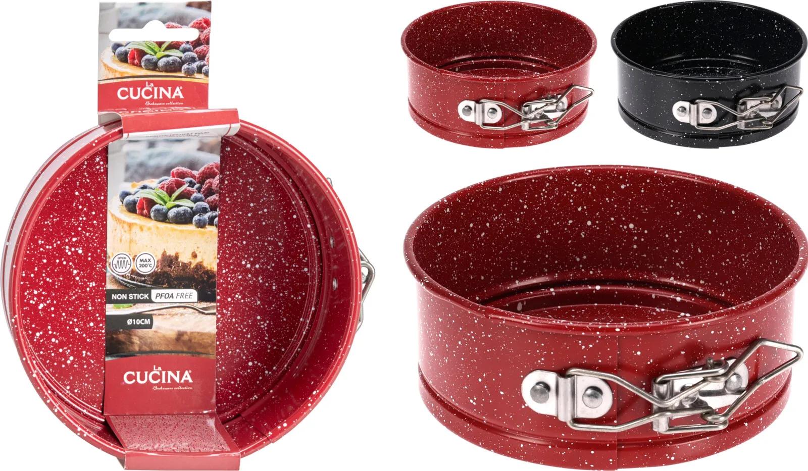 TORTOWNICA OKRĄGŁA MINI Z WYJMOWANYM DNEM 10cm – LA CUCINA NAKRAPIANA