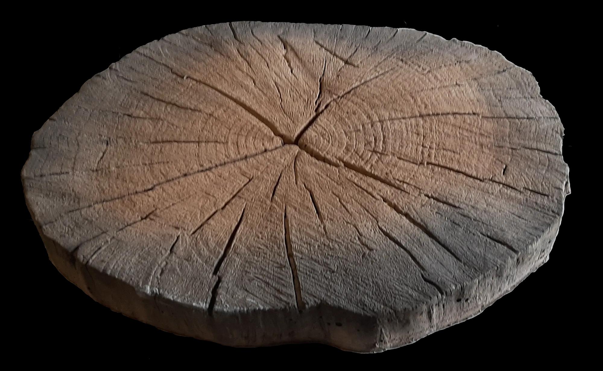 Pniaczek dekoracyjny betonowy ∅ 32÷37 x 3,5 cm