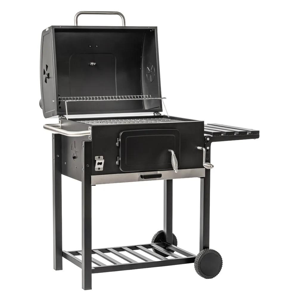 Grill węglowy MIR4525K z kominem w pokrywie
