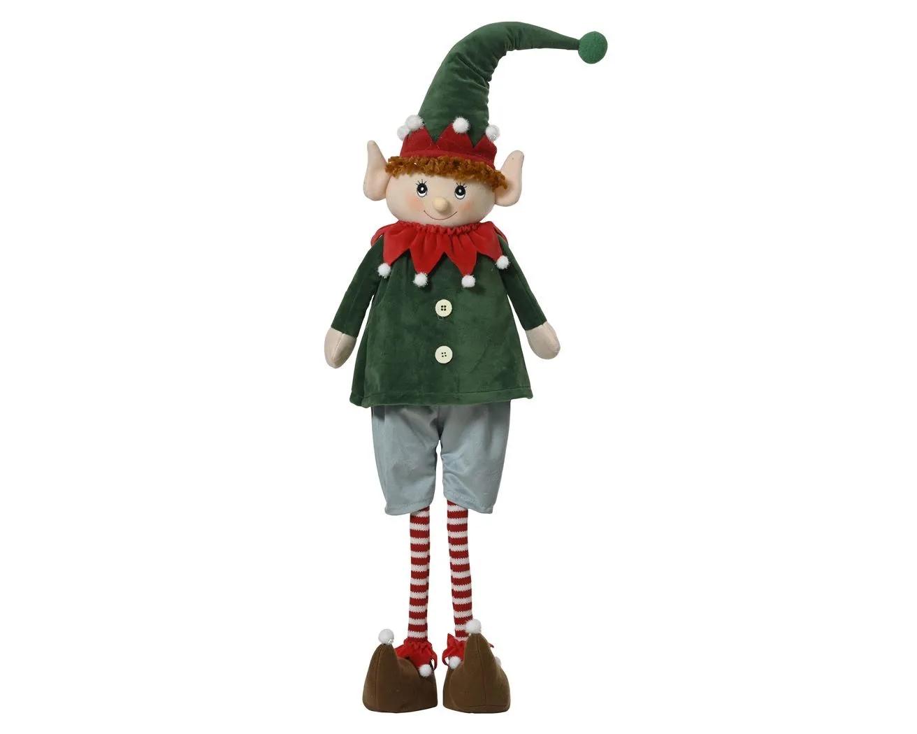 Duży Elf Świąteczny Stojący 120cm poliestrowy