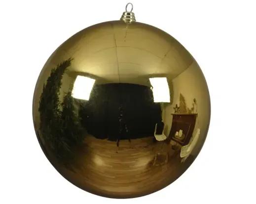 BOMBKA CHOINKOWA XXL NIETŁUKĄCA DECORIS / KAEMINGK – 25 cm, ZŁOTY POŁYSK