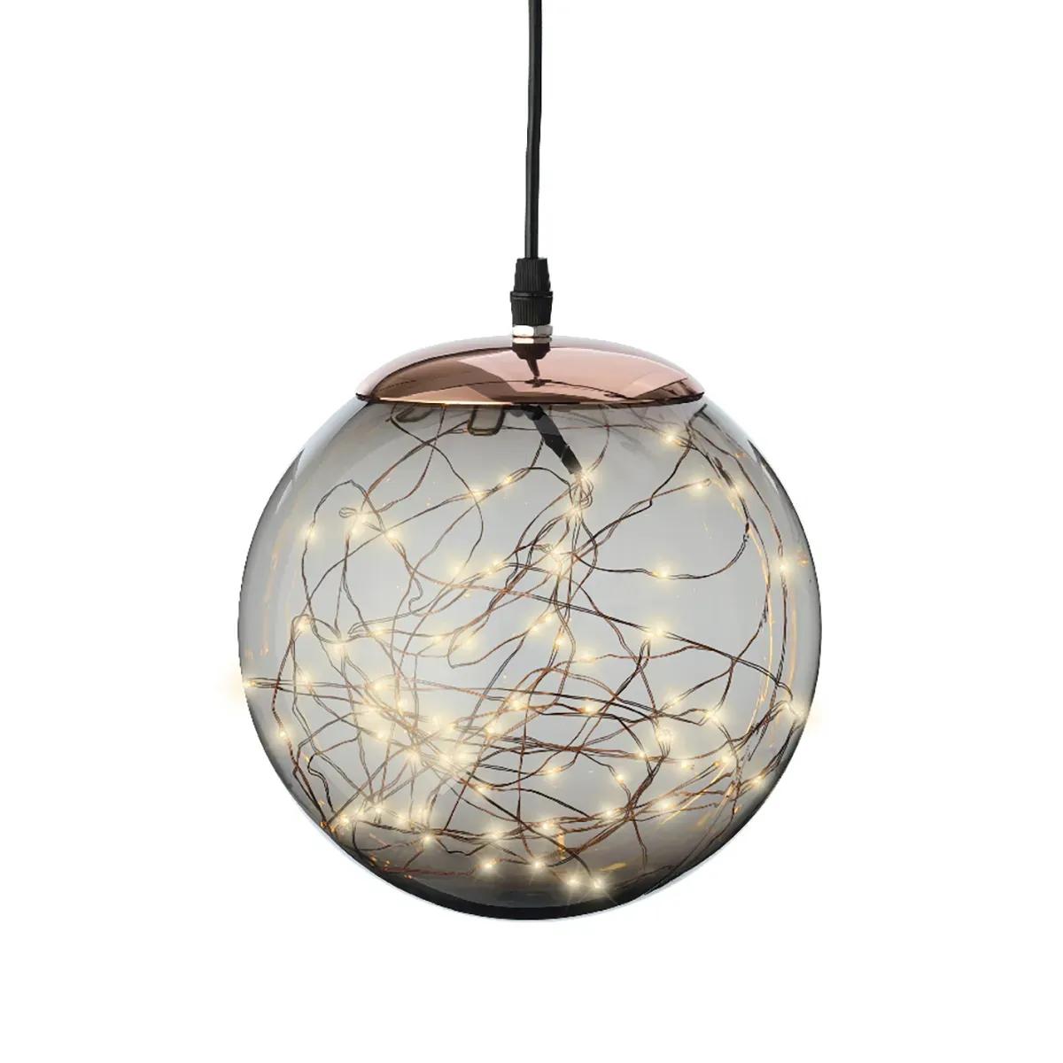 Wisząca Kula Dekoracyjna Micro LED 30cm – Dymiona Klosz Świąteczny