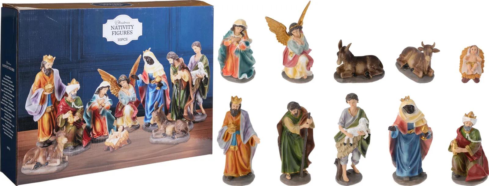 FIGURKI DO SZOPKI BOŻONARODZENIOWEJ 10 SZT