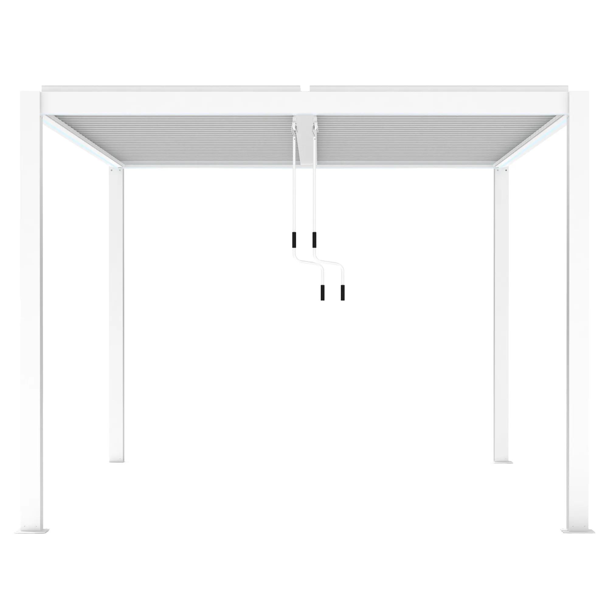 Pergola LUXE 3x4x2.5m biała z LED