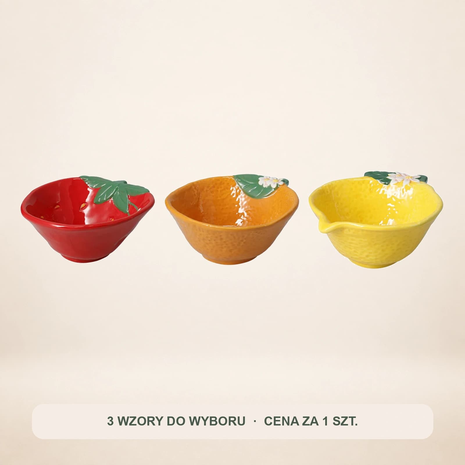 OWOCOWA MISECZKA CERAMICZNA 200 ml – WYJĄTKOWY DESIGN (DOLOMIT)