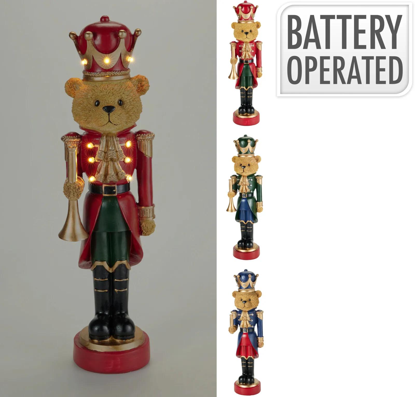 DUŻA ŚWIĄTECZNA FIGURKA LED – MIŚ KRAKOWIAK