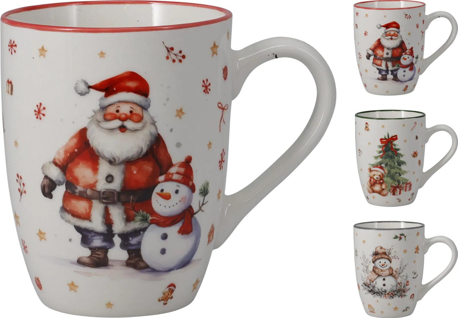CERAMICZNY KUBEK ŚWIĄTECZNY PREMIUM – 340 ML (MIX WZORÓW)