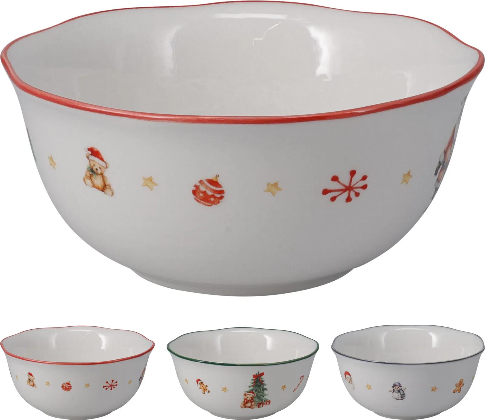 CERAMICZNA MISKA ŚWIĄTECZNA / SALATERKA – 14 CM / 420 ML
