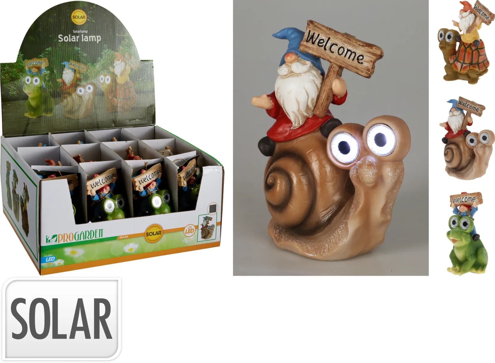 SOLARNA FIGURKA OGRODOWA LED KRASNAL NA ZWIERZĄTKU 15,5 cm