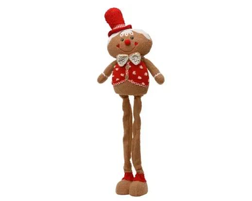 DEKORACYJNY PIERNIKOWY LUDZIK CIASTEK 120cm – UROCZA FIGURKA ŚWIĄTECZNA