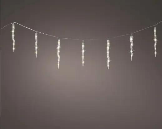 ZEWNĘTRZNA KURTYNA ŚWIETLNA SOPLE 60 LED – BIAŁY CIEPŁY Z EFEKTEM FLASH (3,6m)