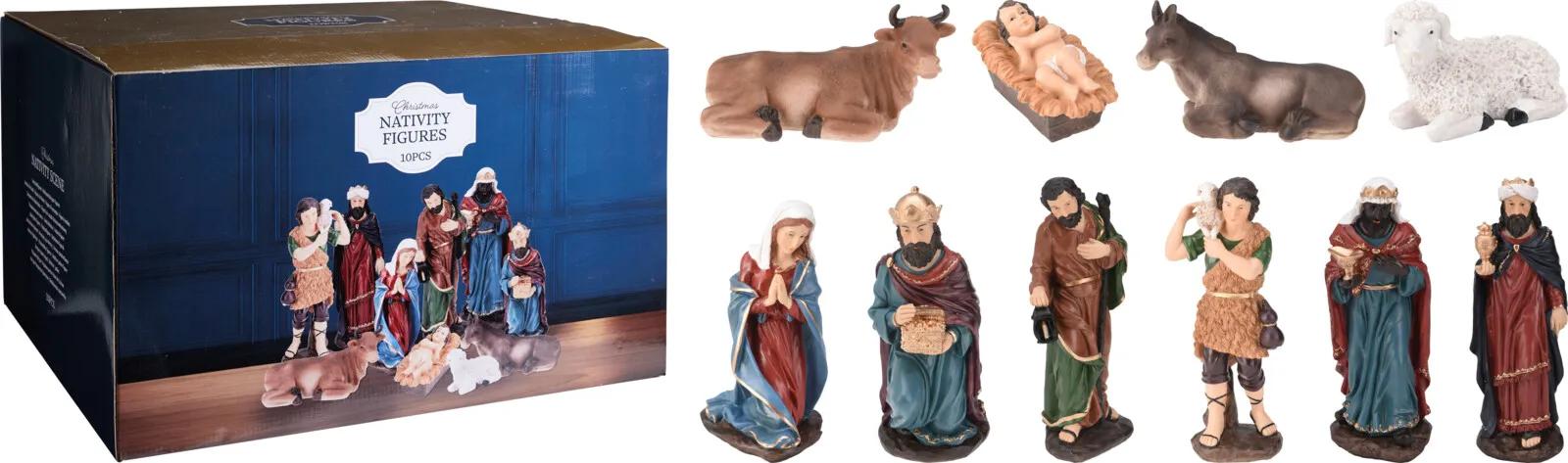 FIGURKI DO SZOPKI BOŻONARODZENIOWEJ ZESTAW 10 SZT