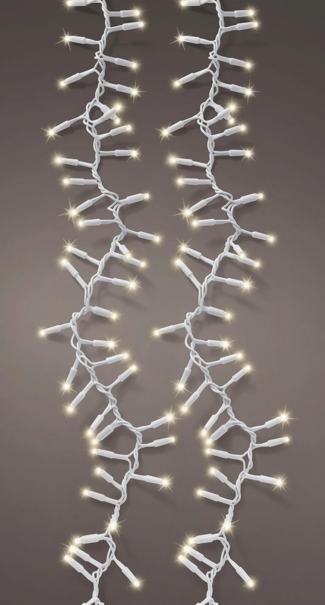 LAMPKI CHOINKOWE LED ZEWNĘTRZNE 5m / 200 LED – CIEPŁA BIEL