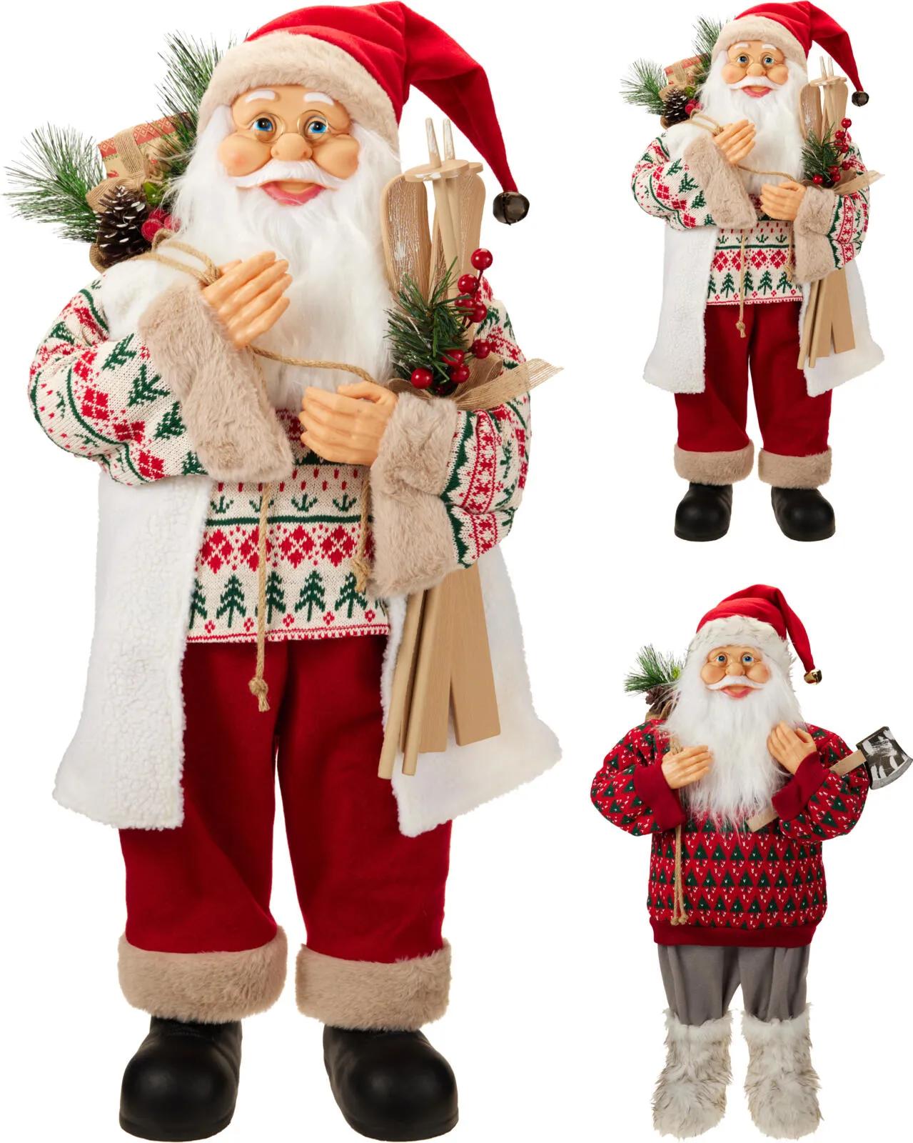 STOJĄCY ŚWIĘTY MIKOŁAJ GIGANT 80 cm – TRADYCYJNA FIGURKA PREMIUM HOBBY