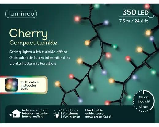 Lampki Choinkowe Kulki 350 LED Lumineo Cherry Compact Twinkle 7,5m Multikolor (Wielokolorowe)